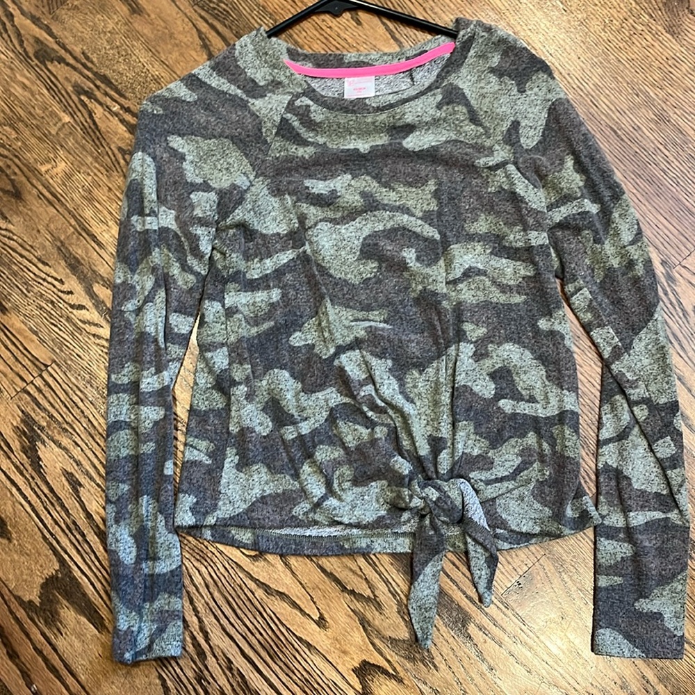 No Boundaries Long Sleeve Camo Print Shirt
